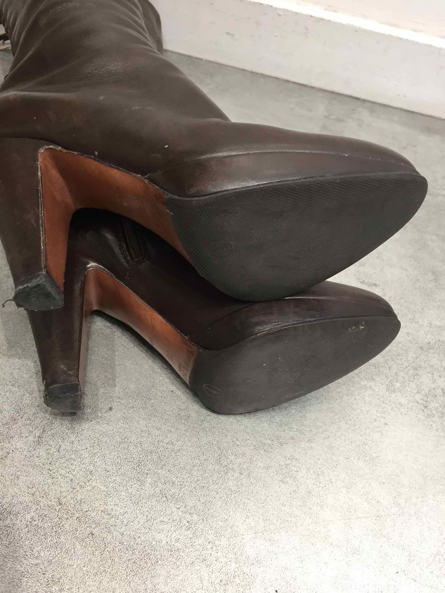 Bottes Alaia marrons T.35