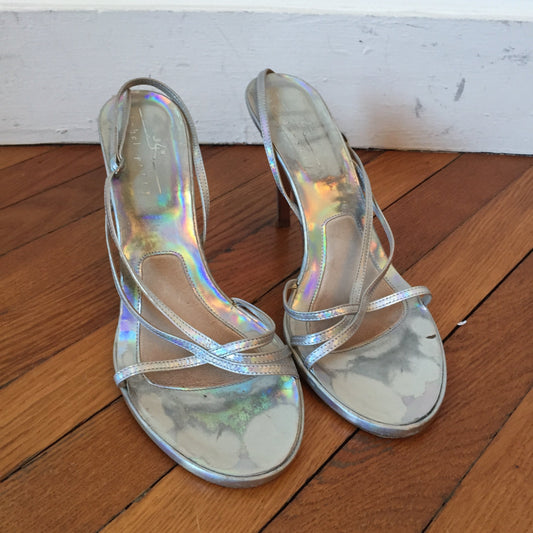 Sandales Michel Perry argents T.38,5