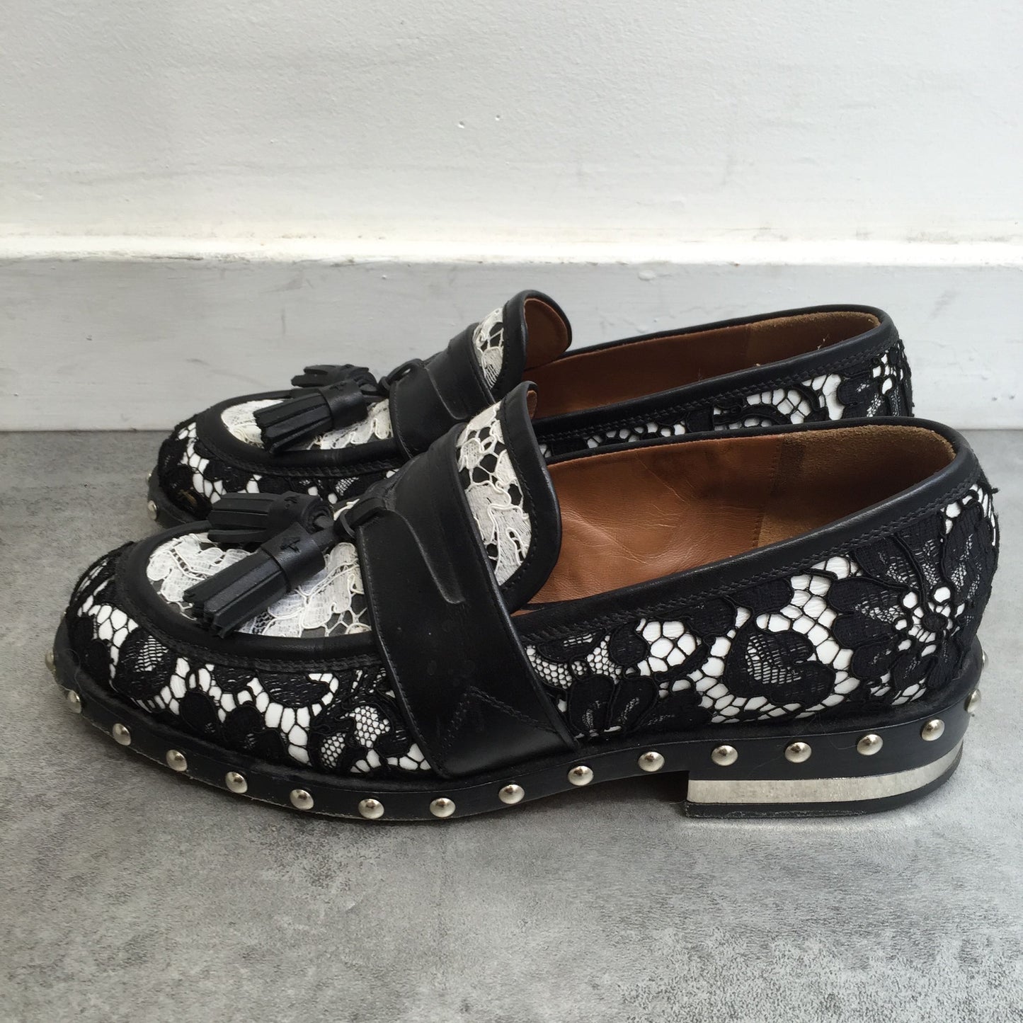 Mocassins Givenchy dentelles T.36,5