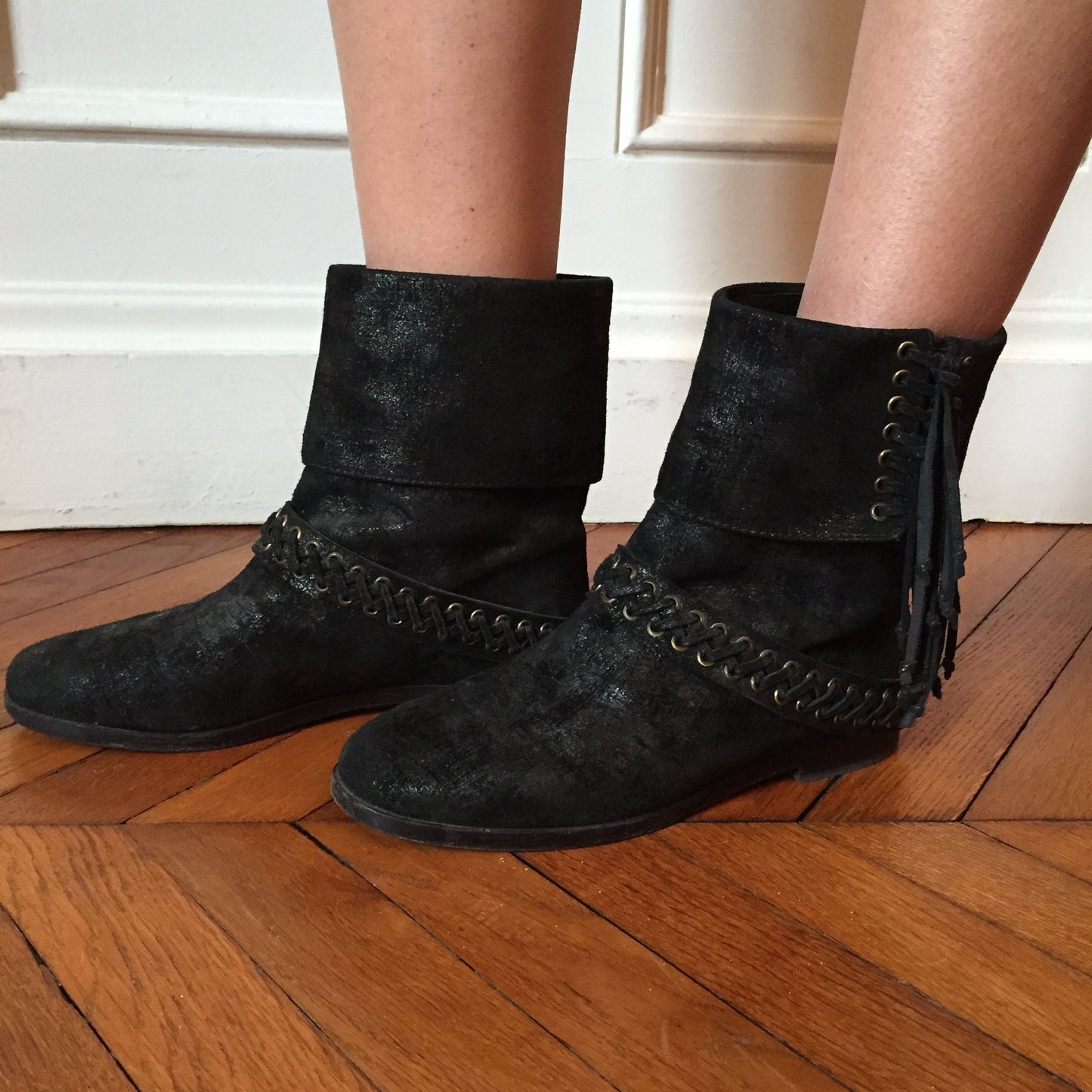 Bottines Balmain Noires T.36