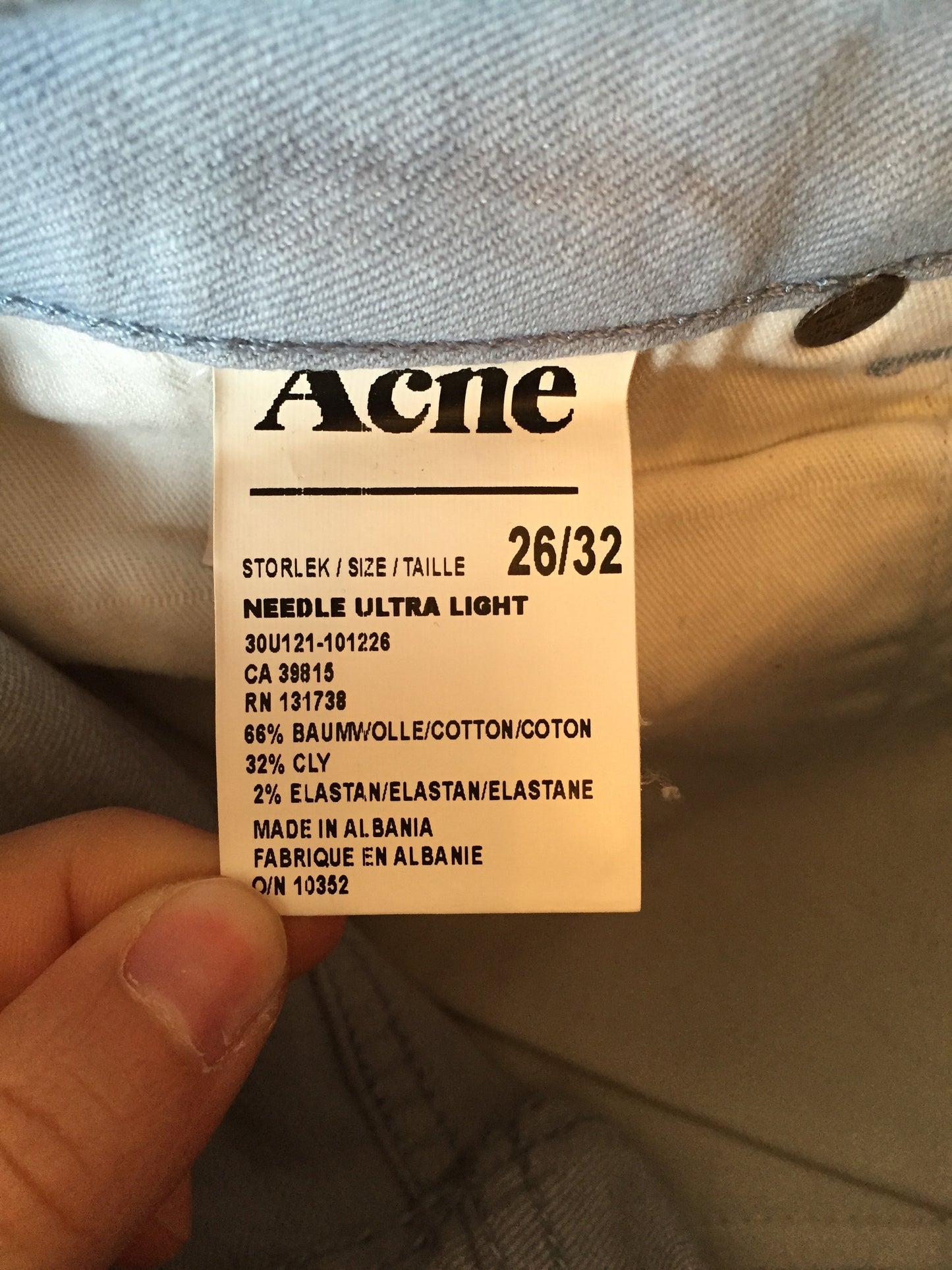 Jeans ACNE bleu T.26