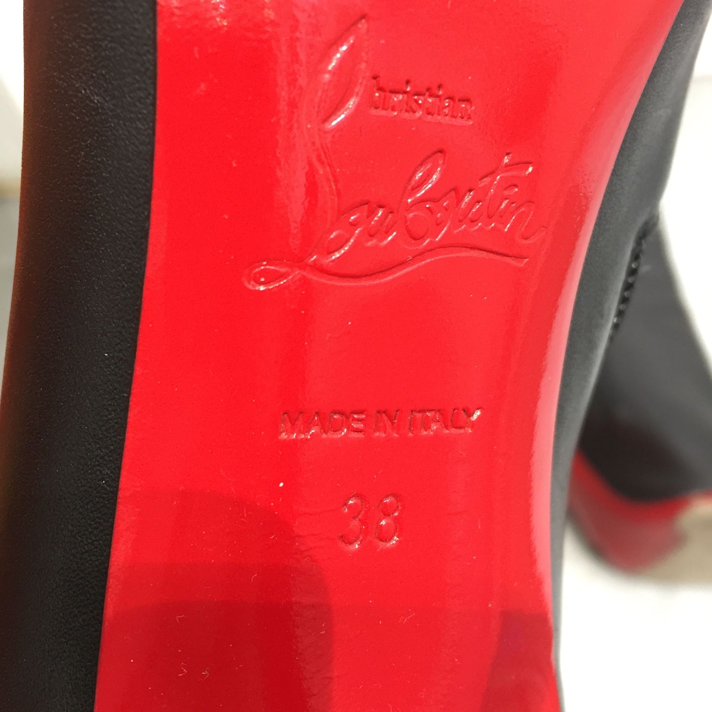 Boots Christian Louboutin noires T.38