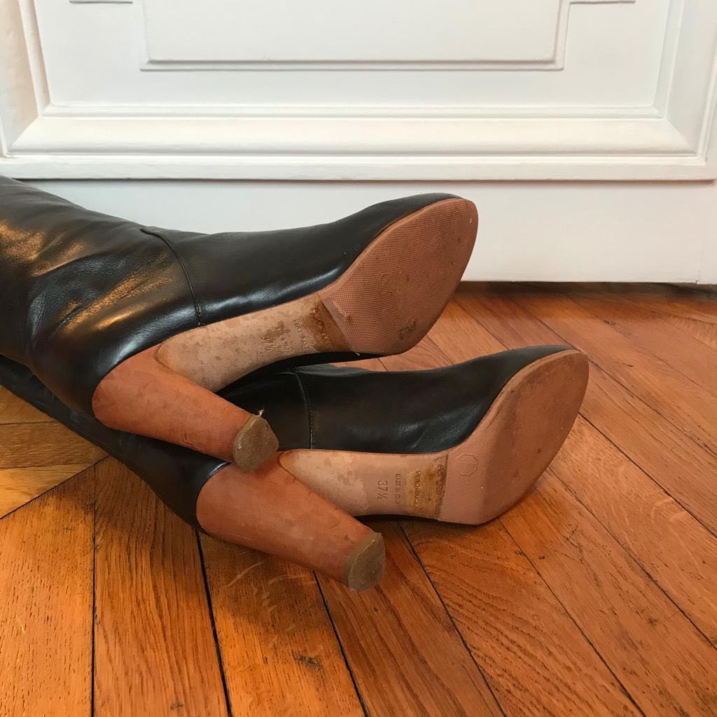 Bottes Sergio Rossi noires T.37,5