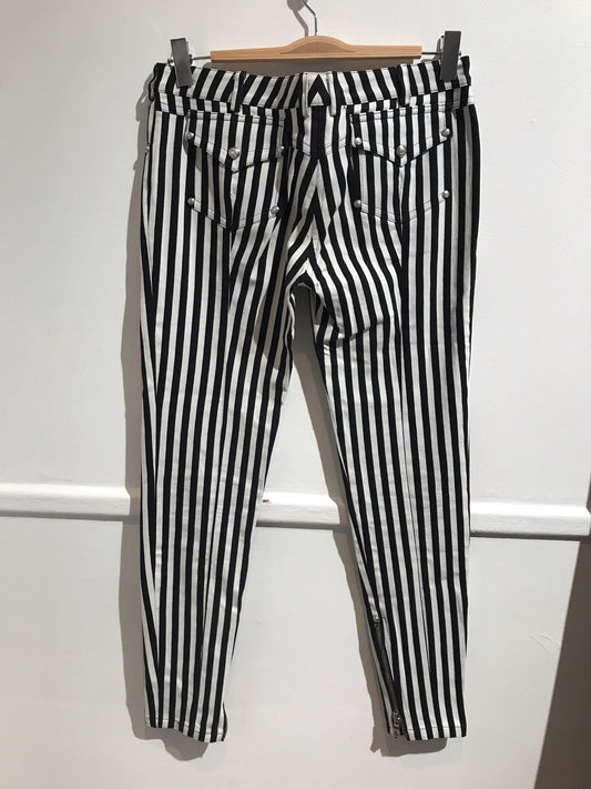 Jeans Balmain rayé T.40