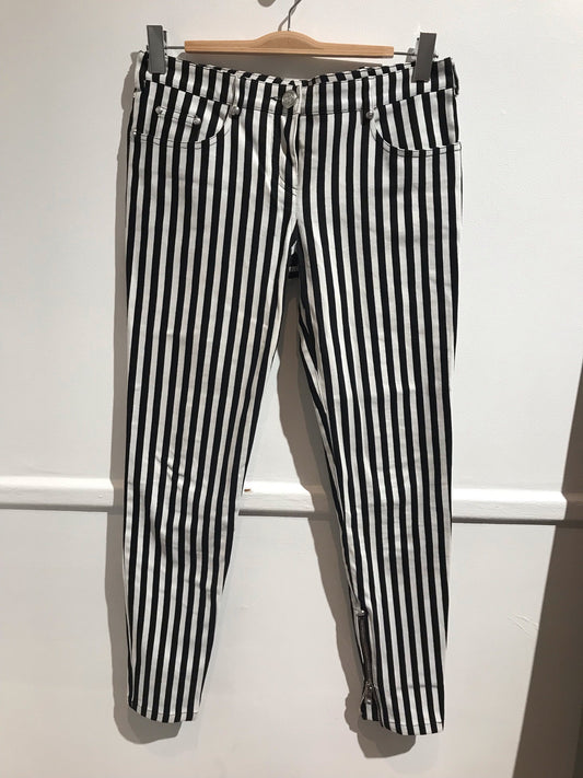 Jeans Balmain rayé T.40