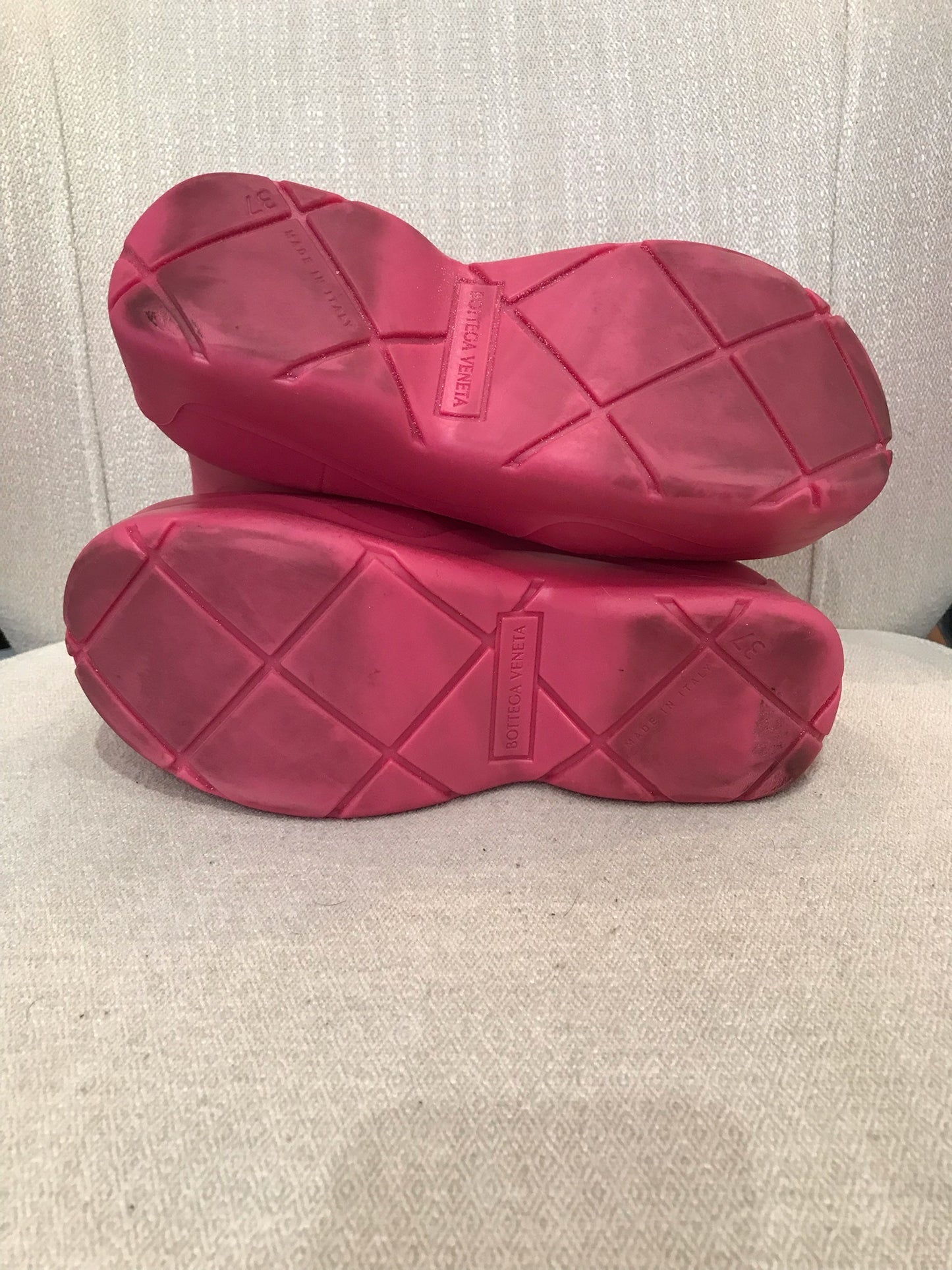 Bottines Bottega Veneta Puddle roses T.37