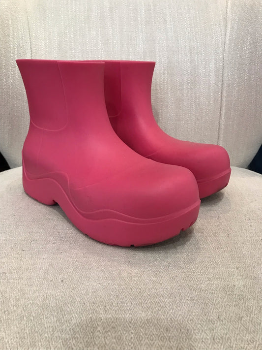 Bottines Bottega Veneta Puddle roses T.37