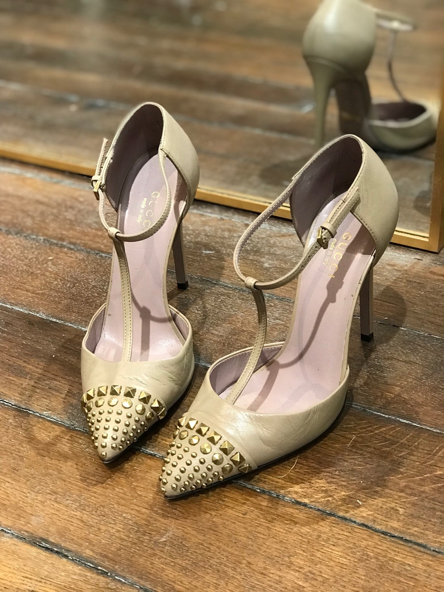 Escarpins Gucci beiges T.35