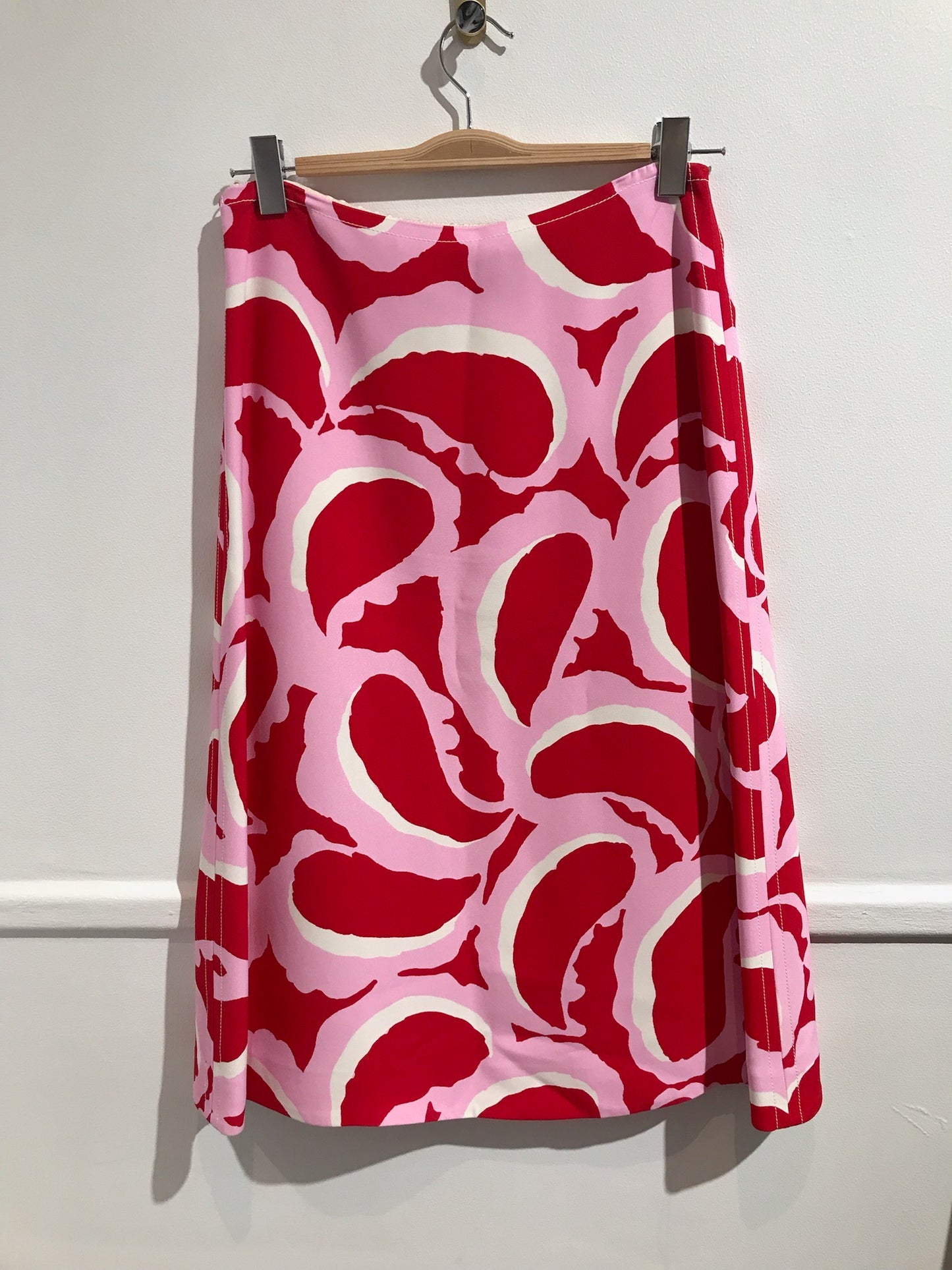 Jupe Marni rouge et rose T.36