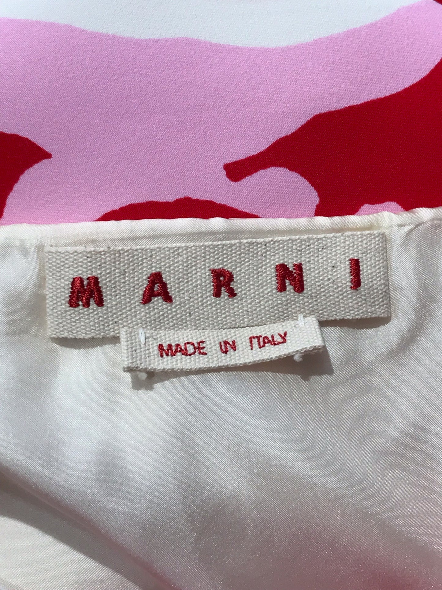 Jupe Marni rouge et rose T.36