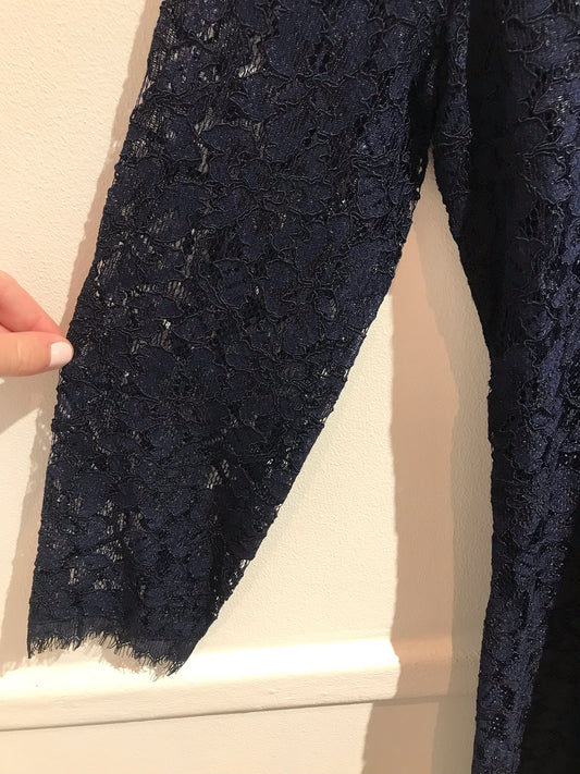 Robe Diane Von Furstenberg bleu marine T.4