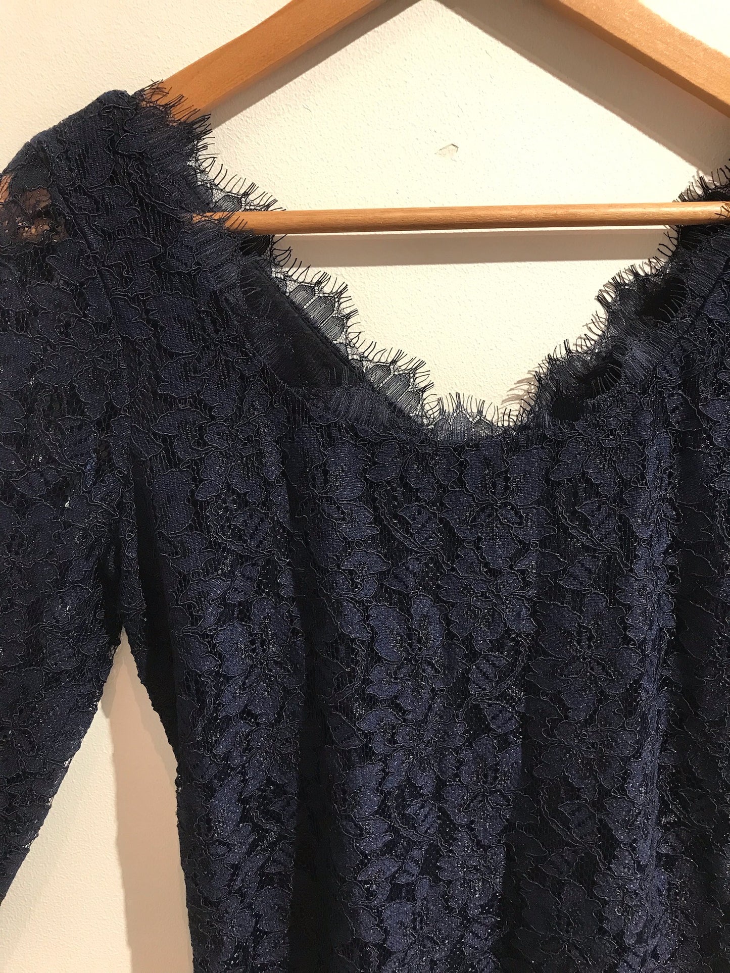 Robe Diane Von Furstenberg bleu marine T.4