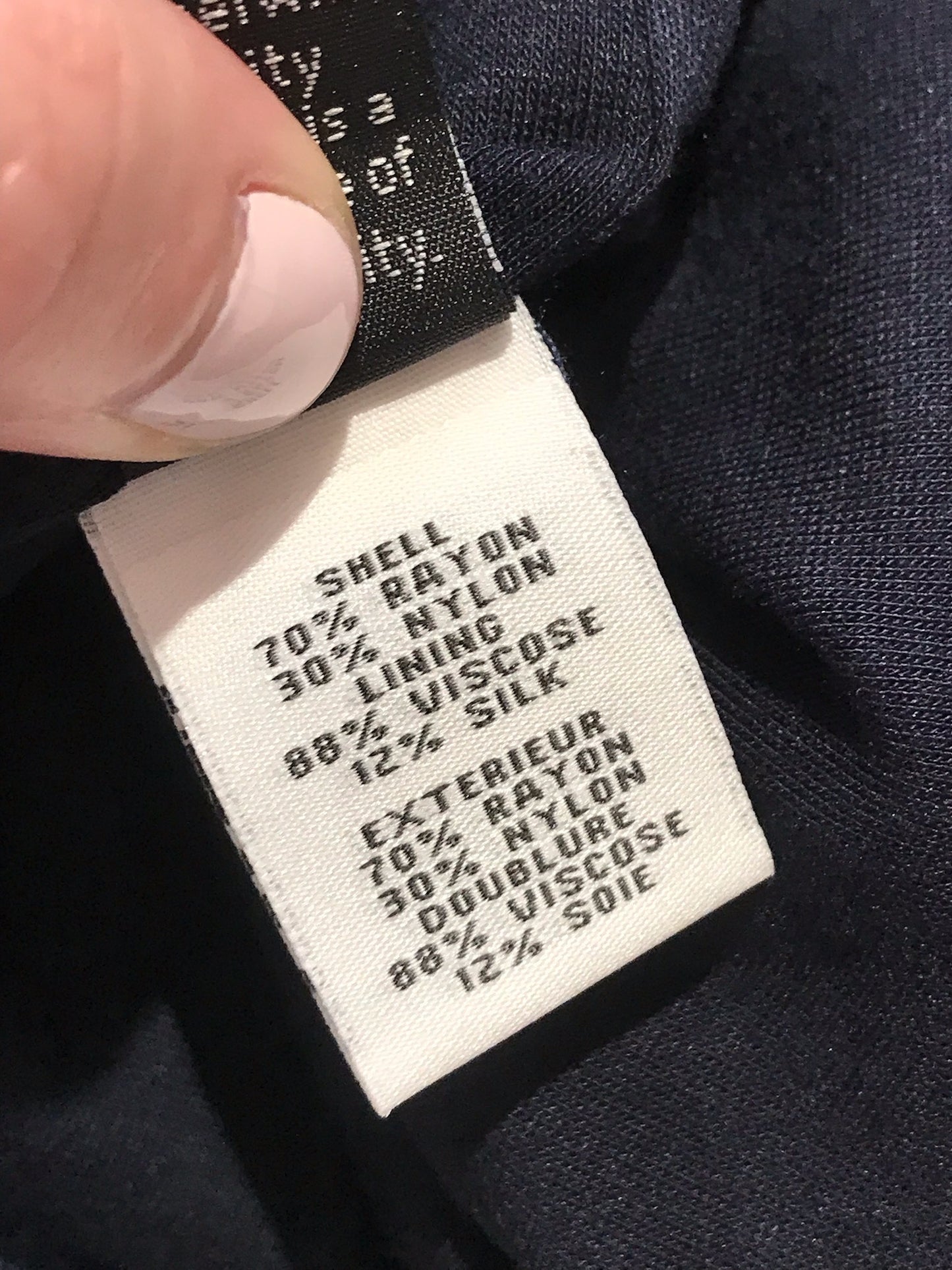 Robe Diane Von Furstenberg bleu marine T.4