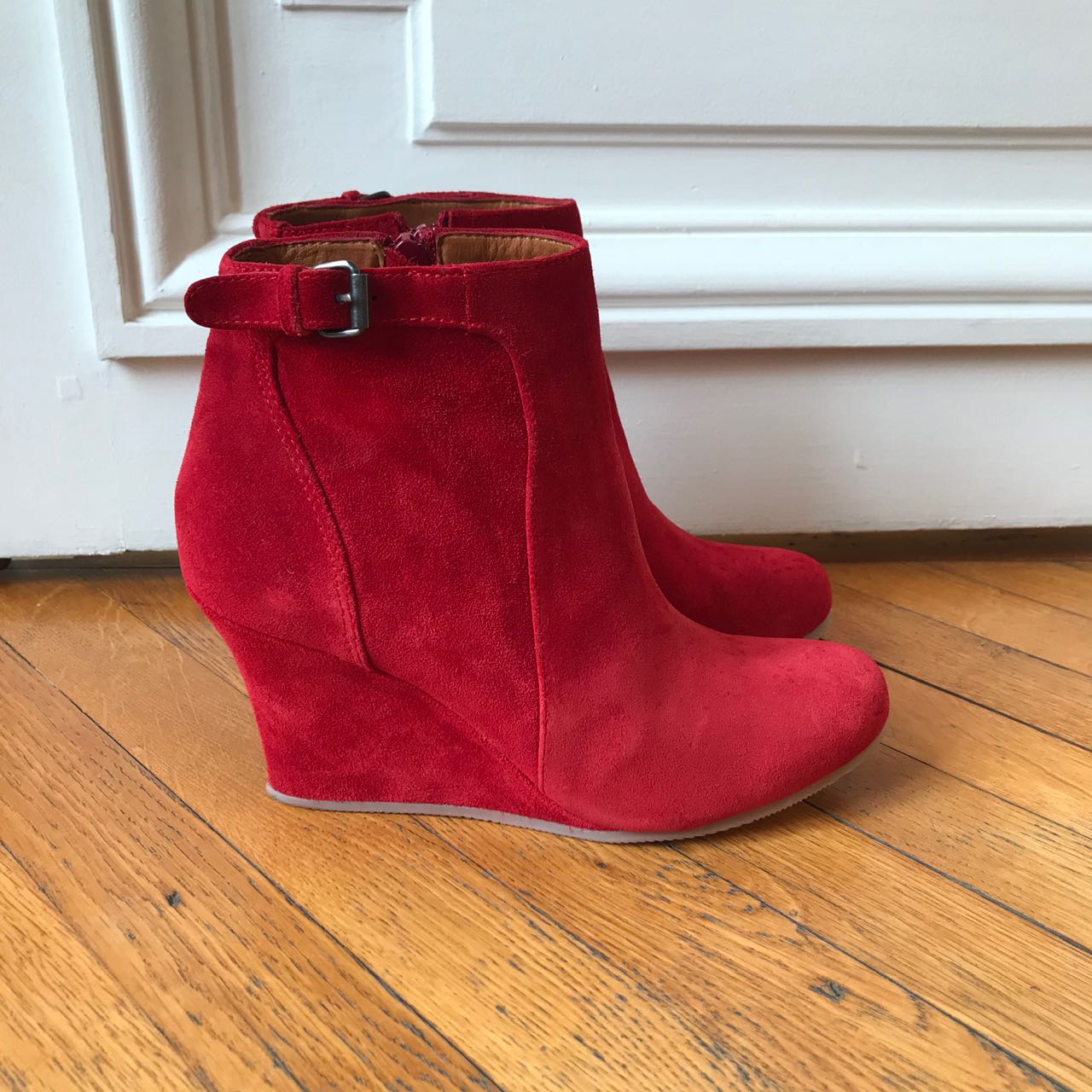 Boots Lanvin rouges T.36