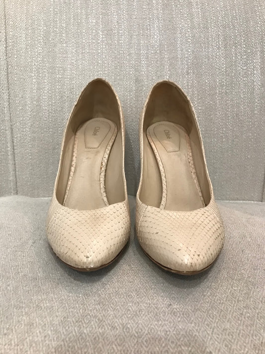 Escarpins Chloé python T.36,5