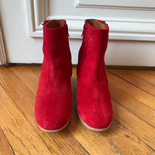 Boots Lanvin rouges T.36