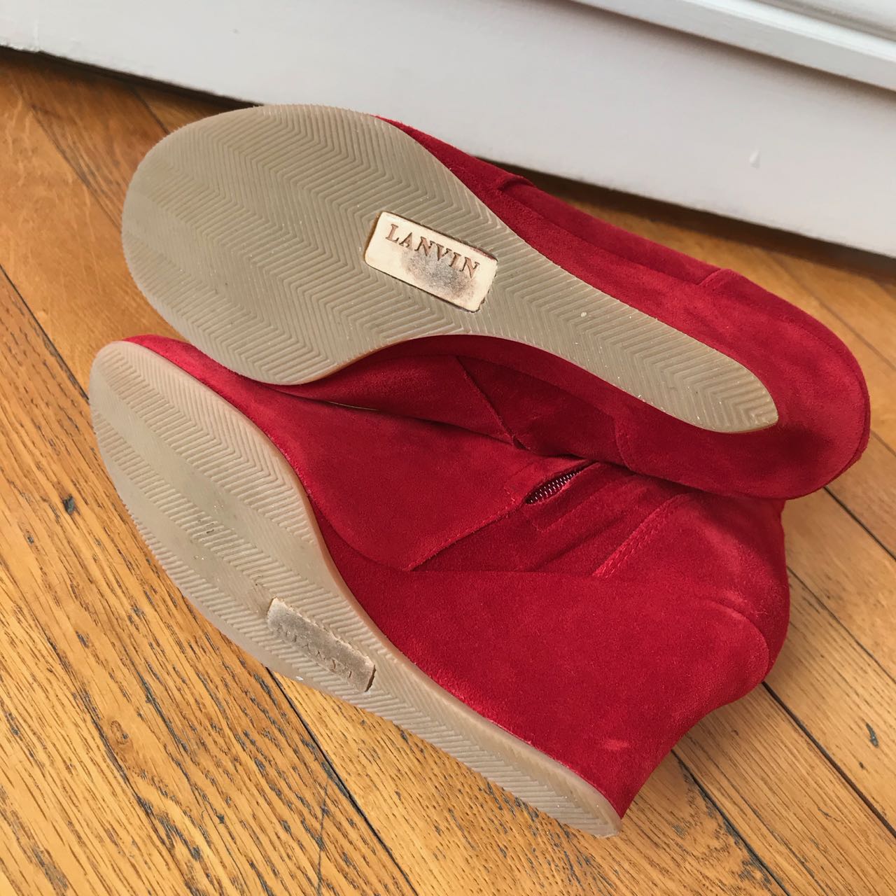 Boots Lanvin rouges T.36