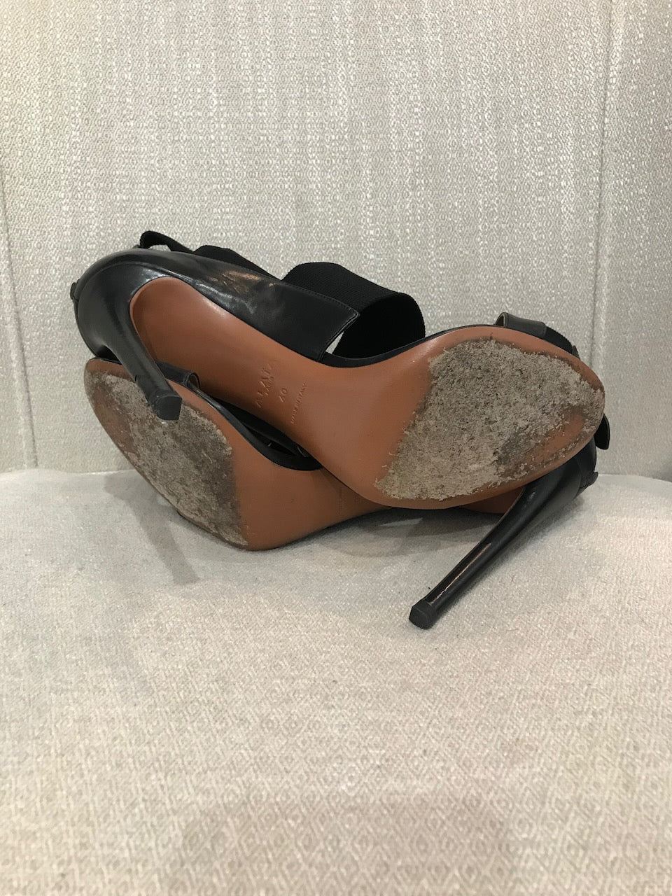 Sandales Alaia noires T.40
