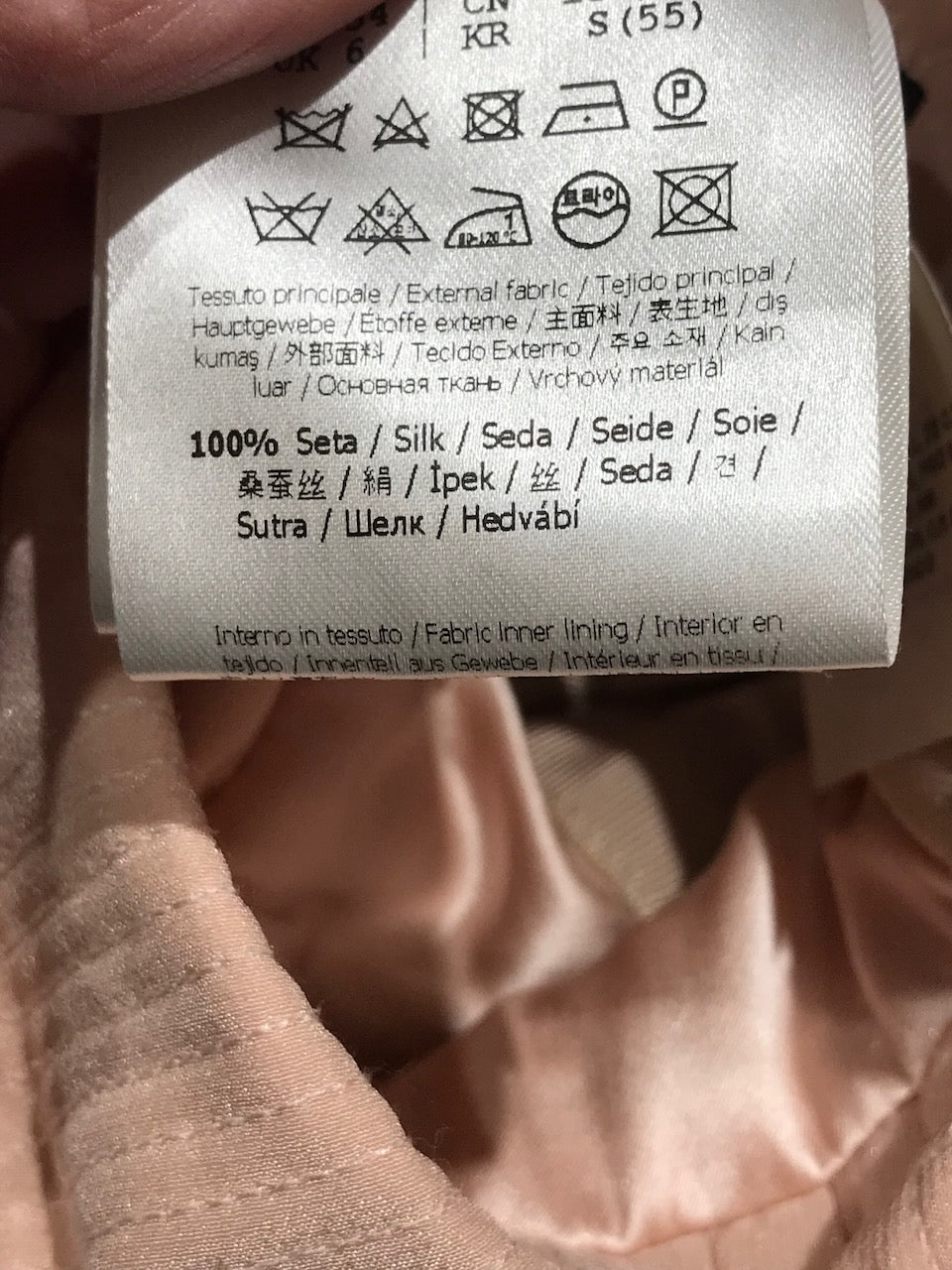 Robe Fendi rose T.34