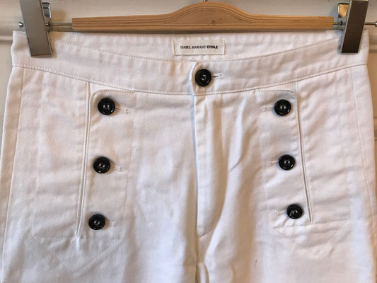 Jeans Isabel Marant Etoile blanc T.36
