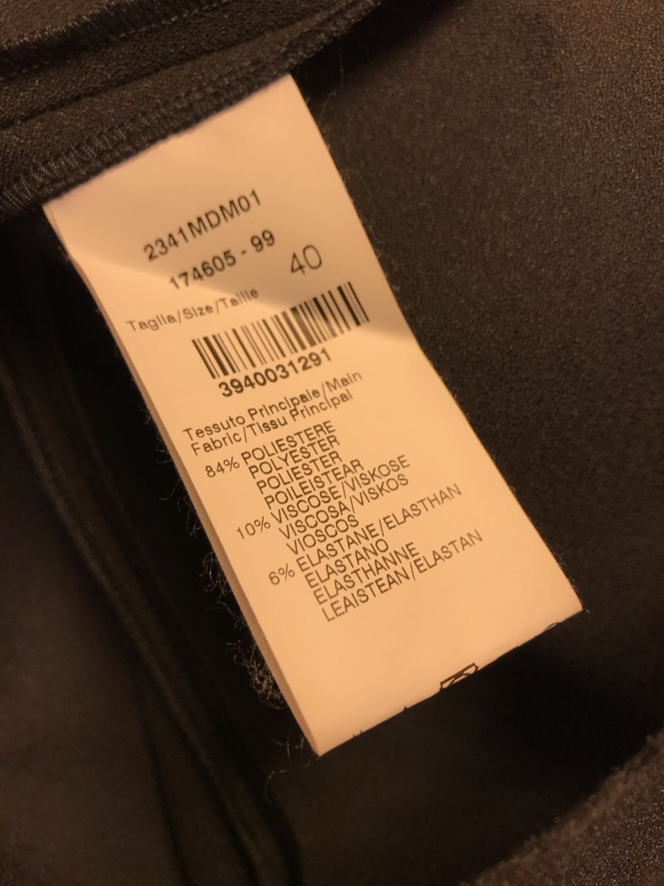 Top MSGM noir T.36