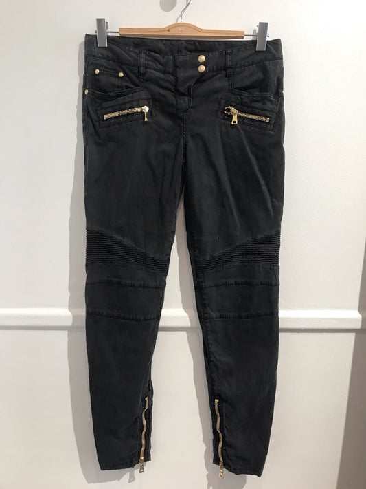 Jeans Biker Balmain noir T.42