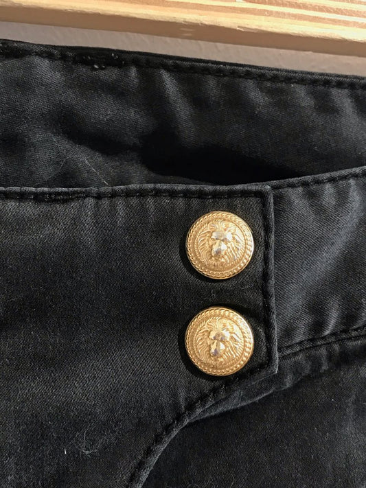 Jeans Biker Balmain noir T.42