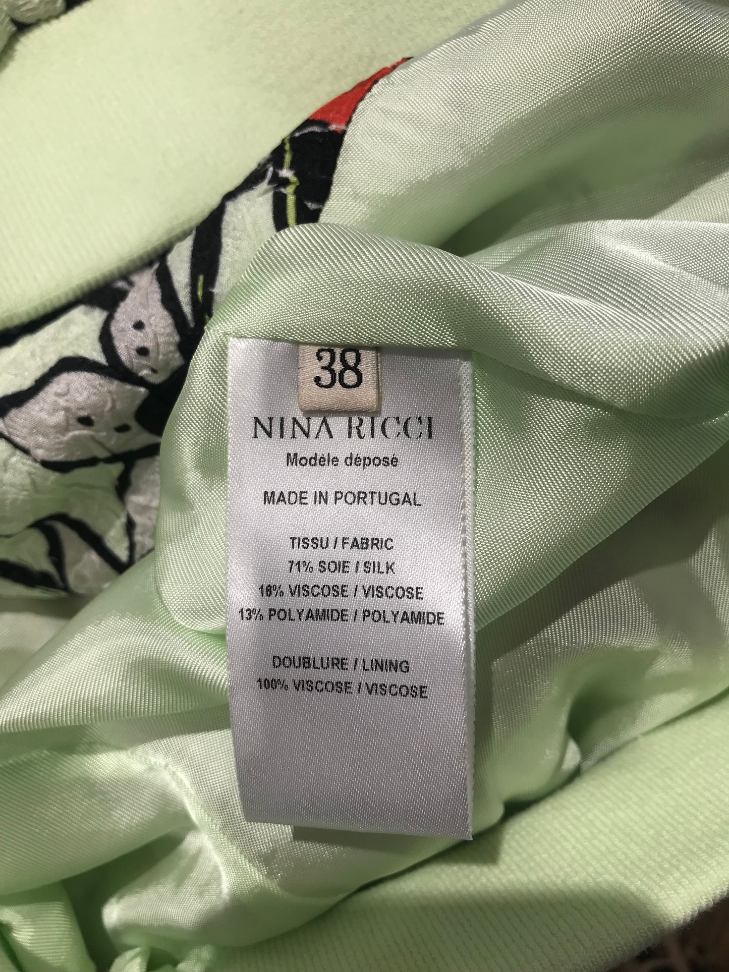 Ensemble Nina Ricci vert T.38