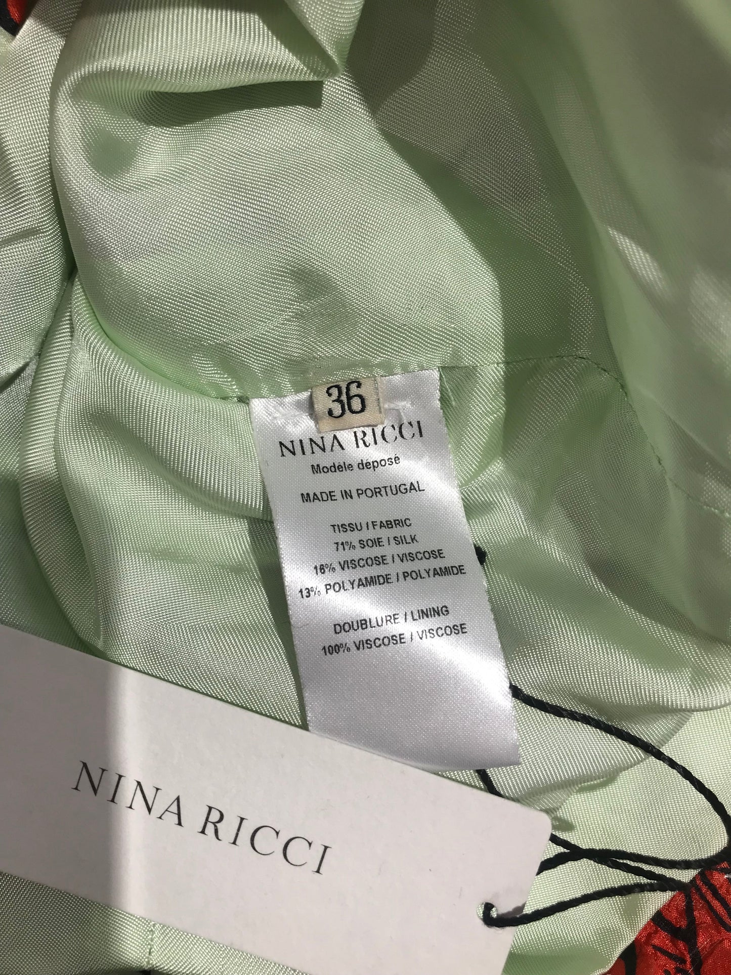 Ensemble Nina Ricci vert T.38