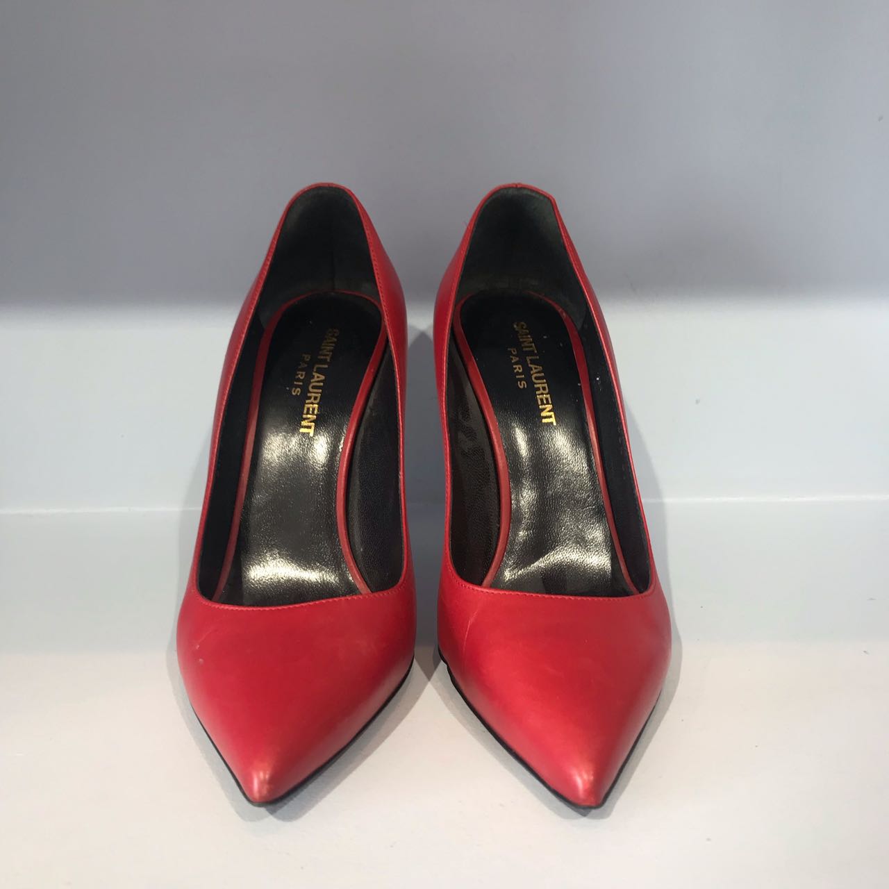 Escarpins Saint Laurent rouges T.37