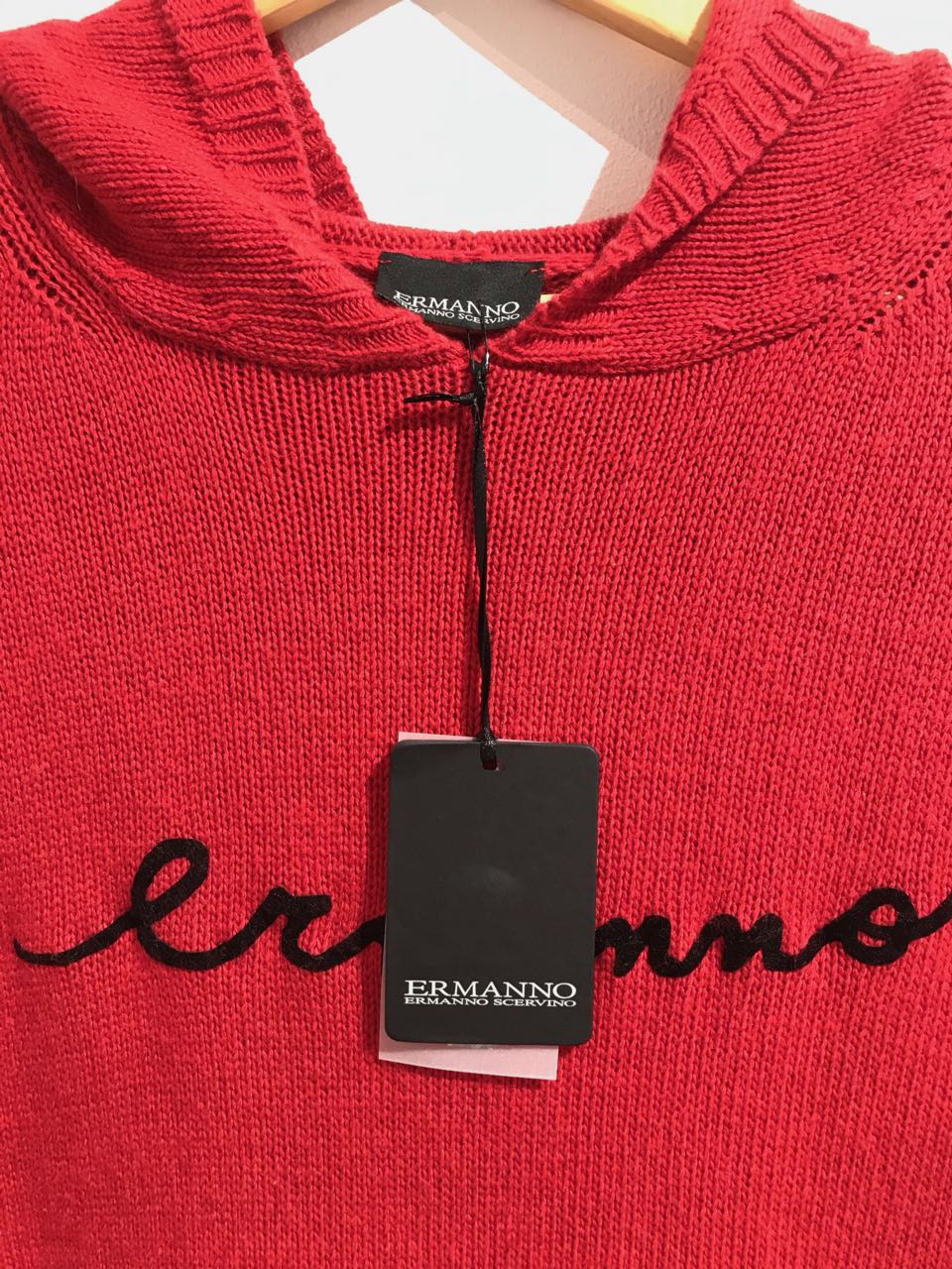 Pull Ermanno Scervino rouge T.38 NEUF