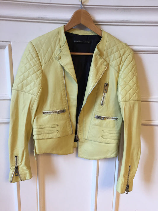 Perfecto Balenciaga jaune T.34