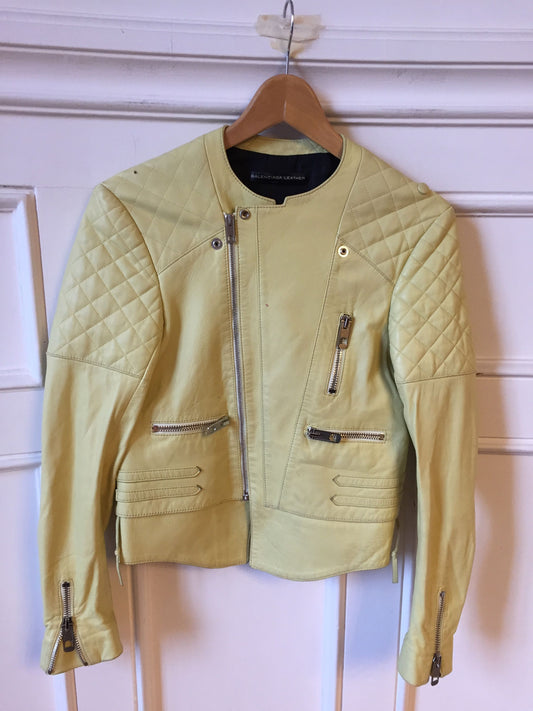 Perfecto Balenciaga jaune T.34