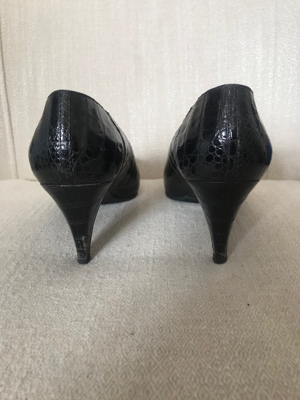 Escarpins Chanel crocodile T.37