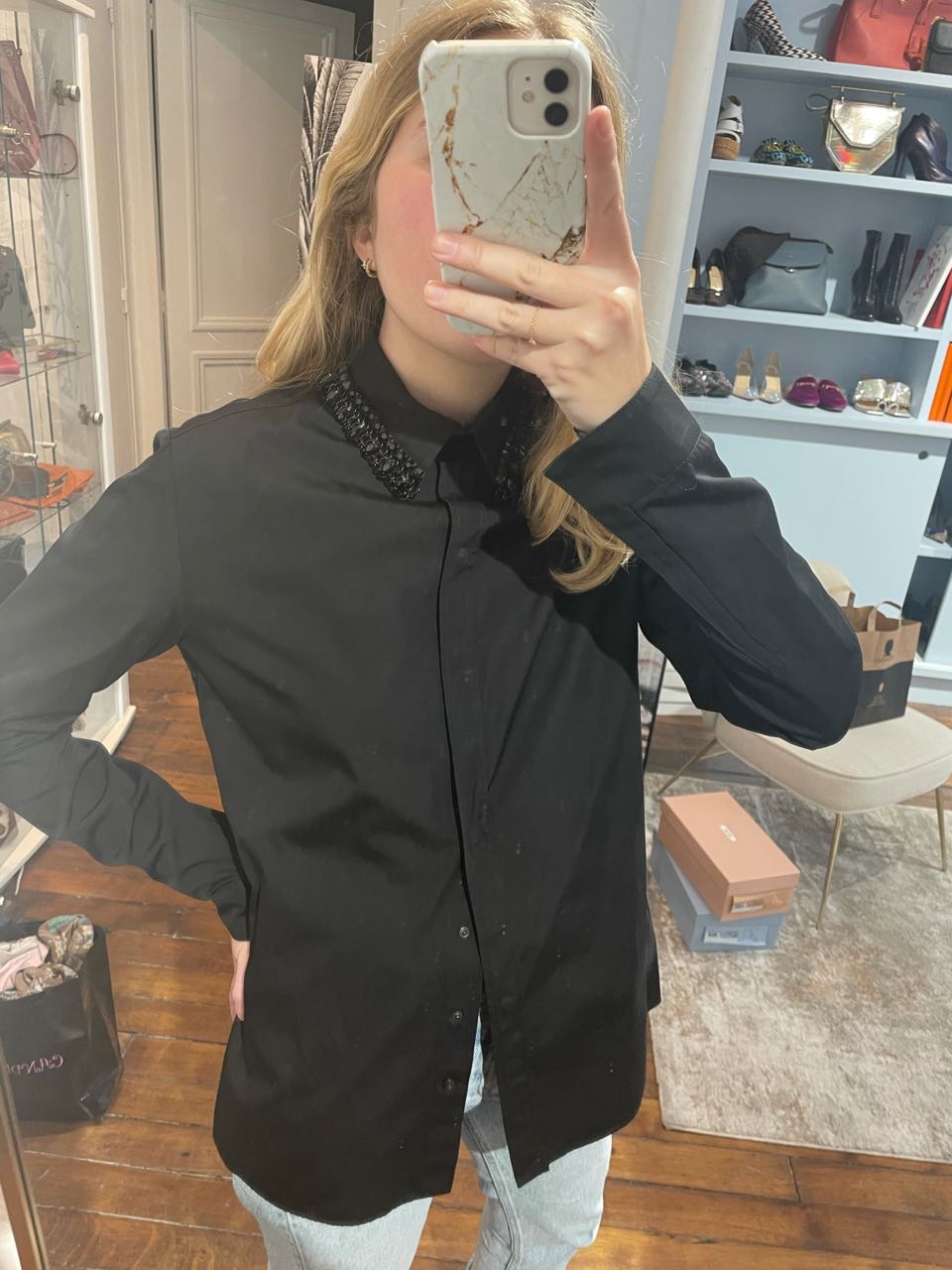 Chemise Givenchy noires T.40