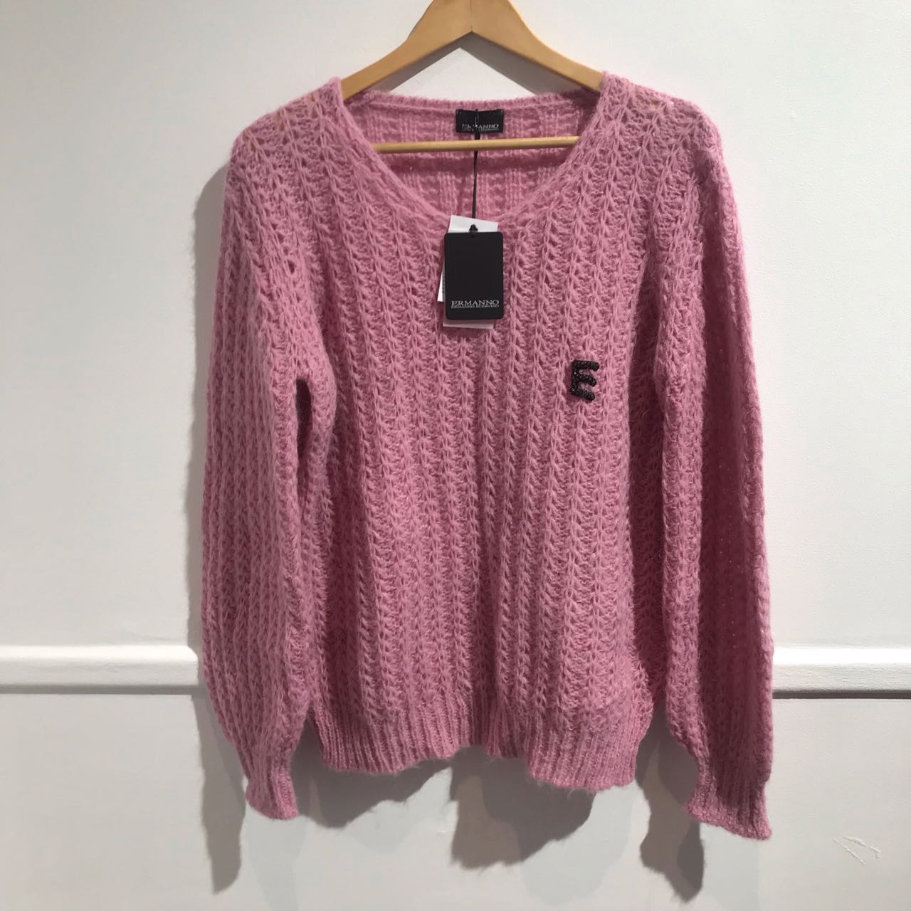 Pull Ermanno Scervino rose T.36 NEUF