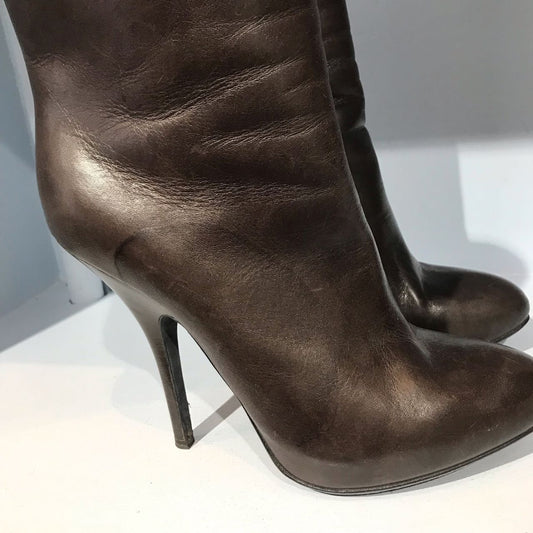 Boots Lanvin marrons T.37,5