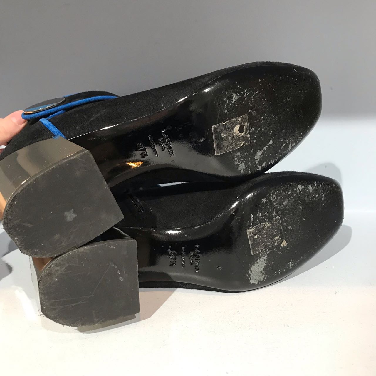 Boots Lanvin noirs T.37,5