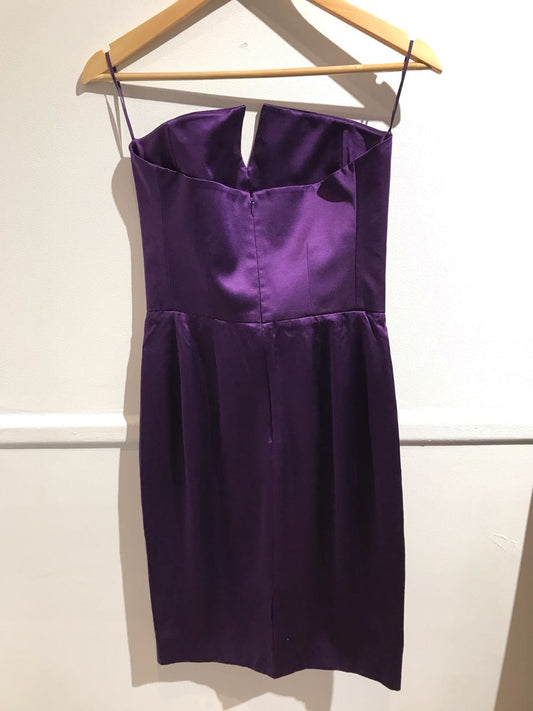 Robe Yves Saint Laurent violette T.38