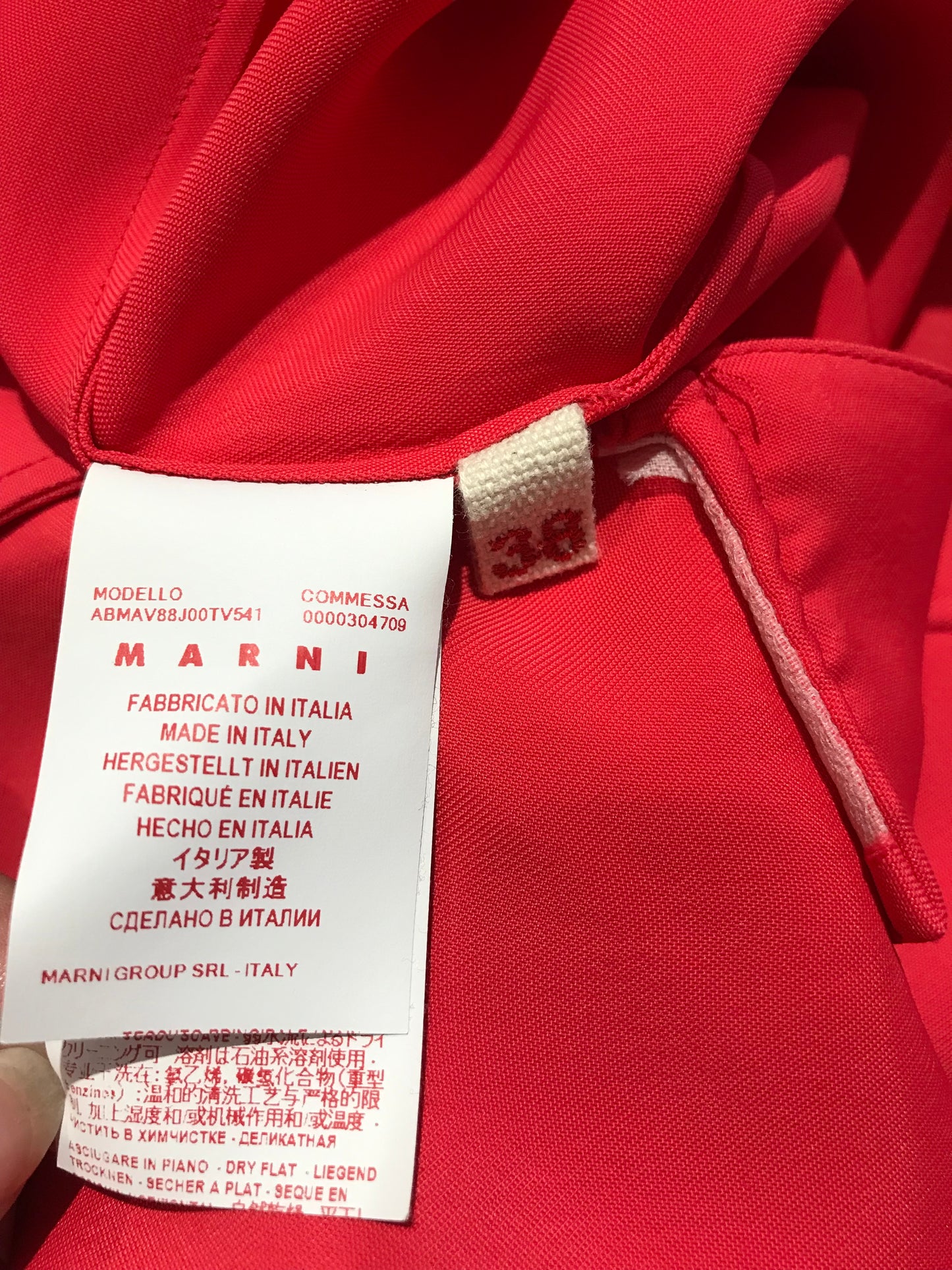 Robe Marni rouge T.34