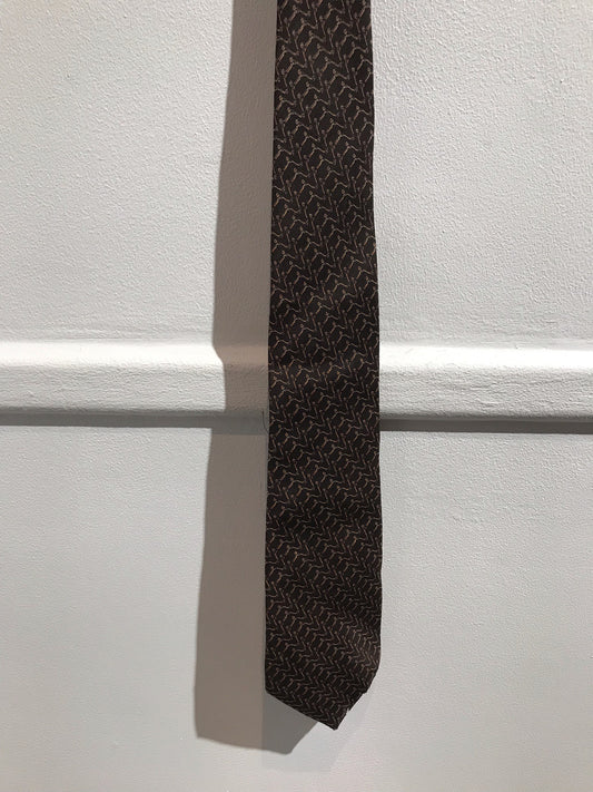 Cravate Gucci marron