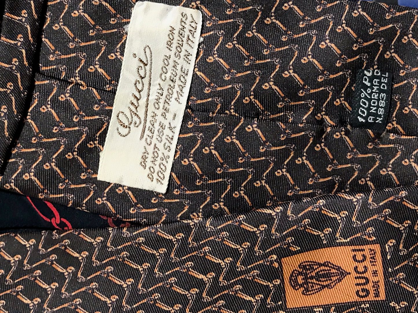 Cravate Gucci marron