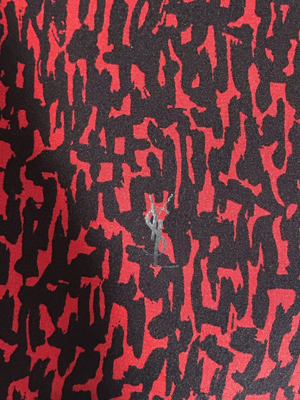 Foulard Saint Laurent rouge