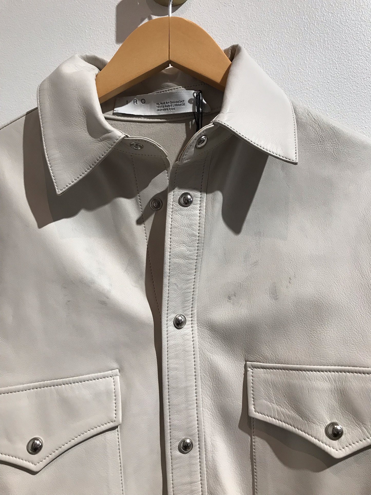 Chemise Iro cuir T.36