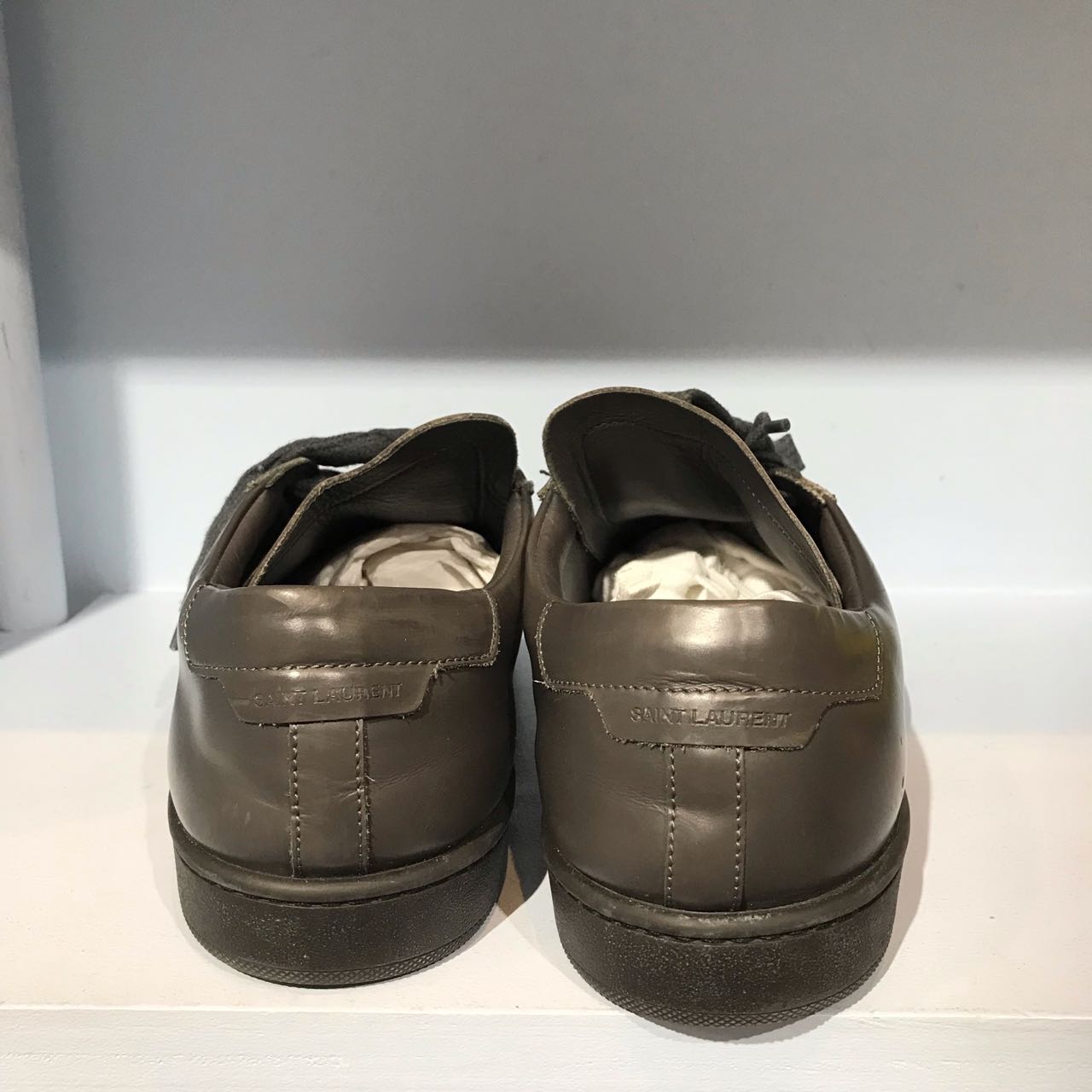 Baskets Saint Laurent grises T.43