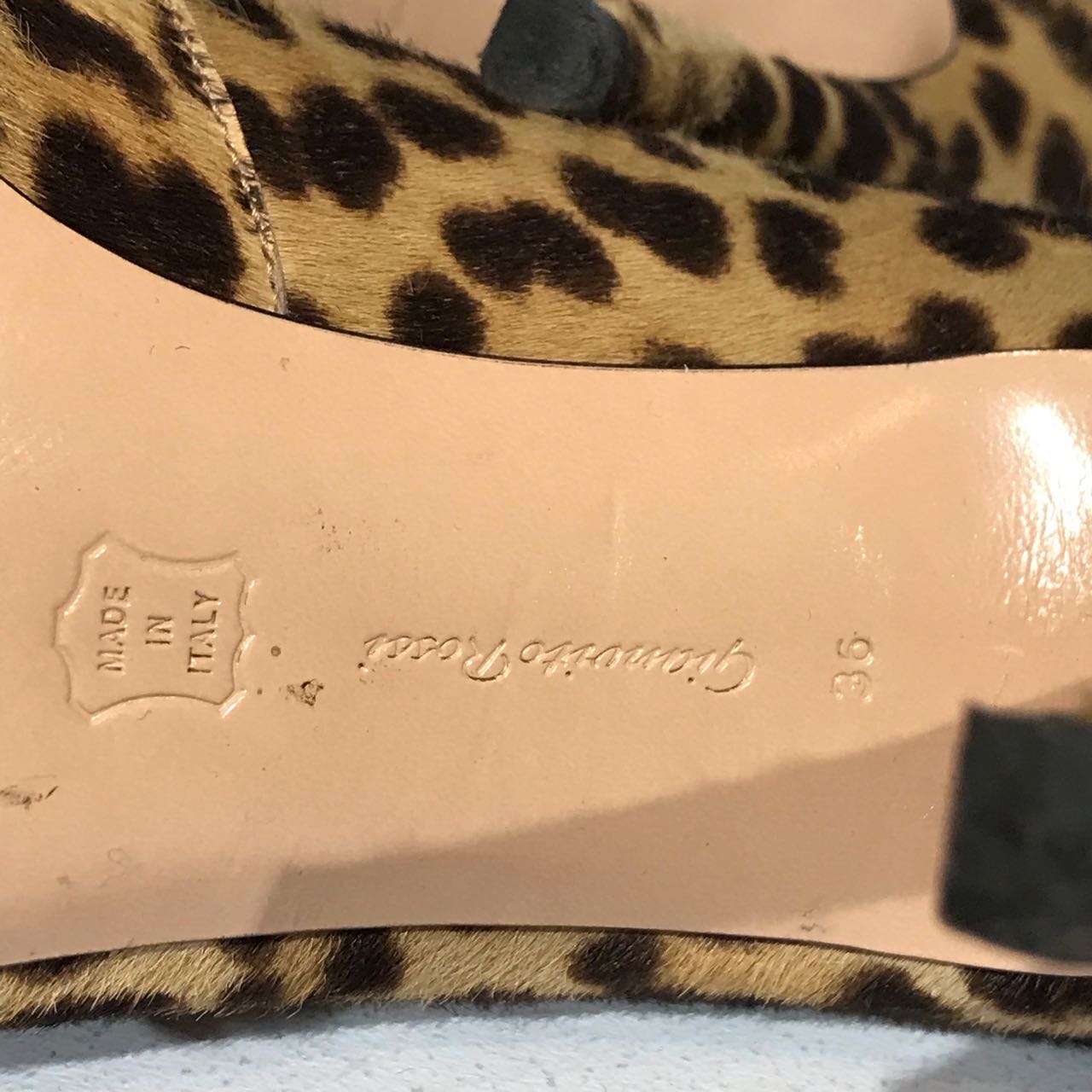 Boots Gianvito Rossi leopard T.36