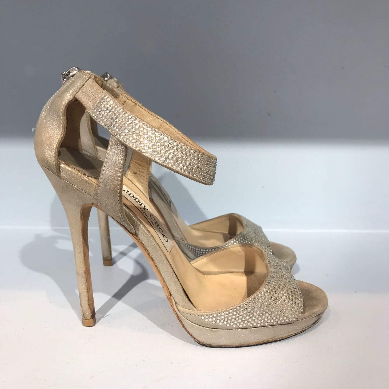 Sandales Jimmy Choo strass T.36