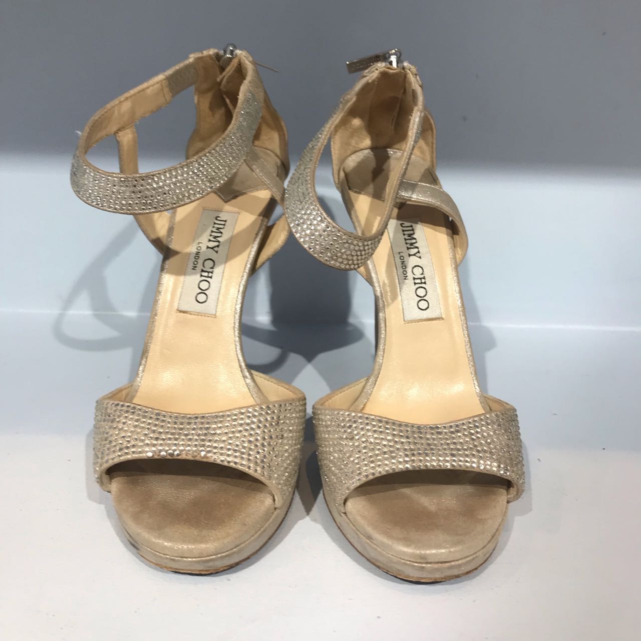 Sandales Jimmy Choo strass T.36