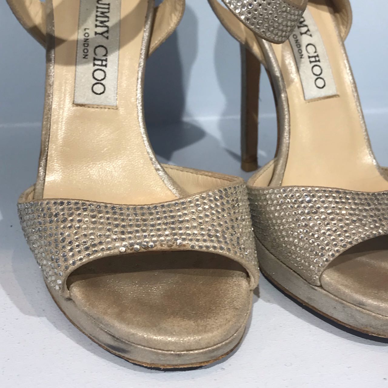 Sandales Jimmy Choo strass T.36