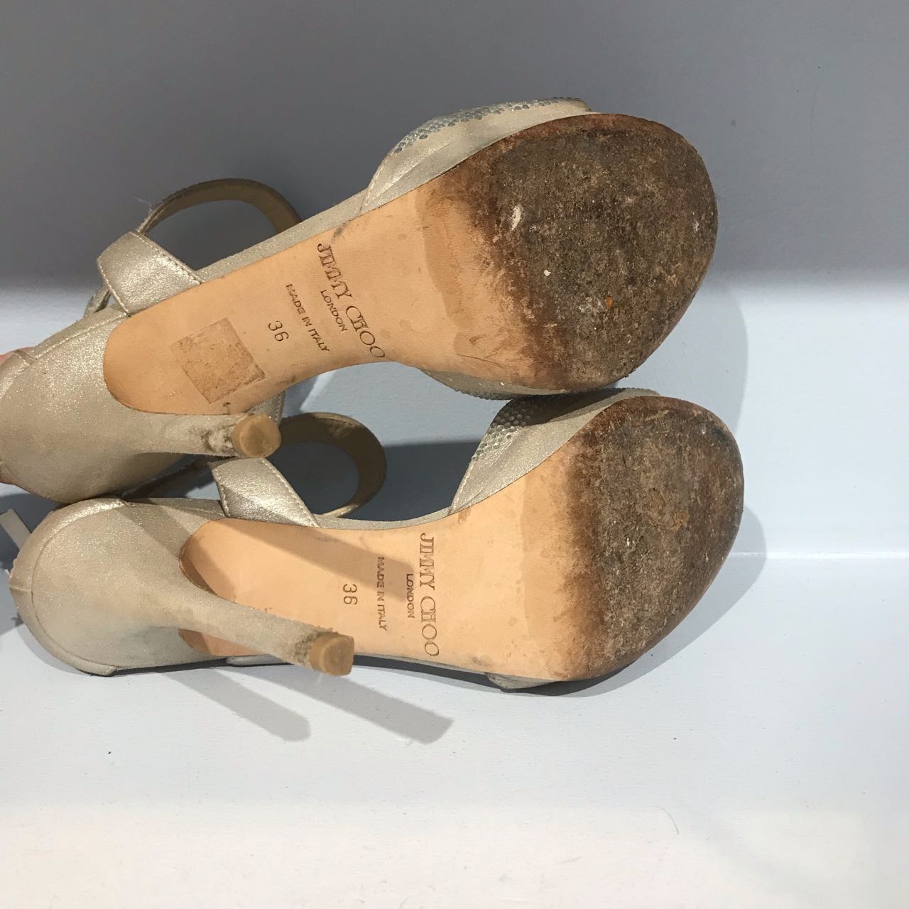 Sandales Jimmy Choo strass T.36
